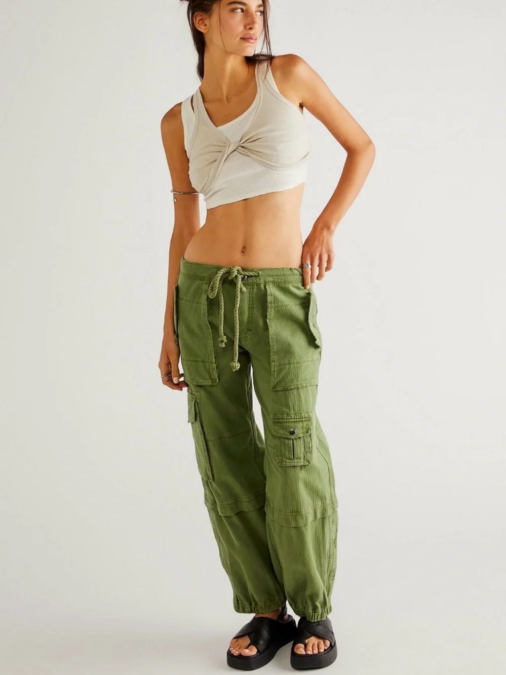 We The Free South Bay Utility Denim Cargo Pant - XS - Picture 1 of 7
